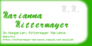 marianna mittermayer business card